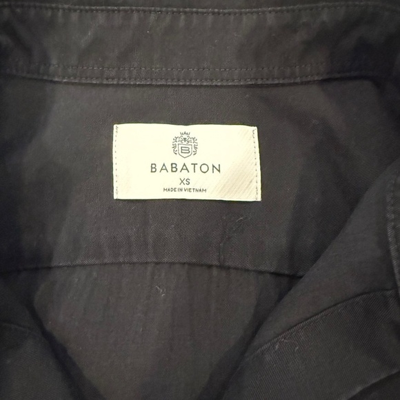 BABATON Aritzia Utility Tencel Lyocell Black Button Up Shirt; Women's XS - Picture 6 of 12